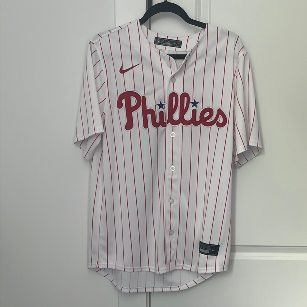 Philadelphia Phillies HARPER #3 White Jersey with Red Stripes